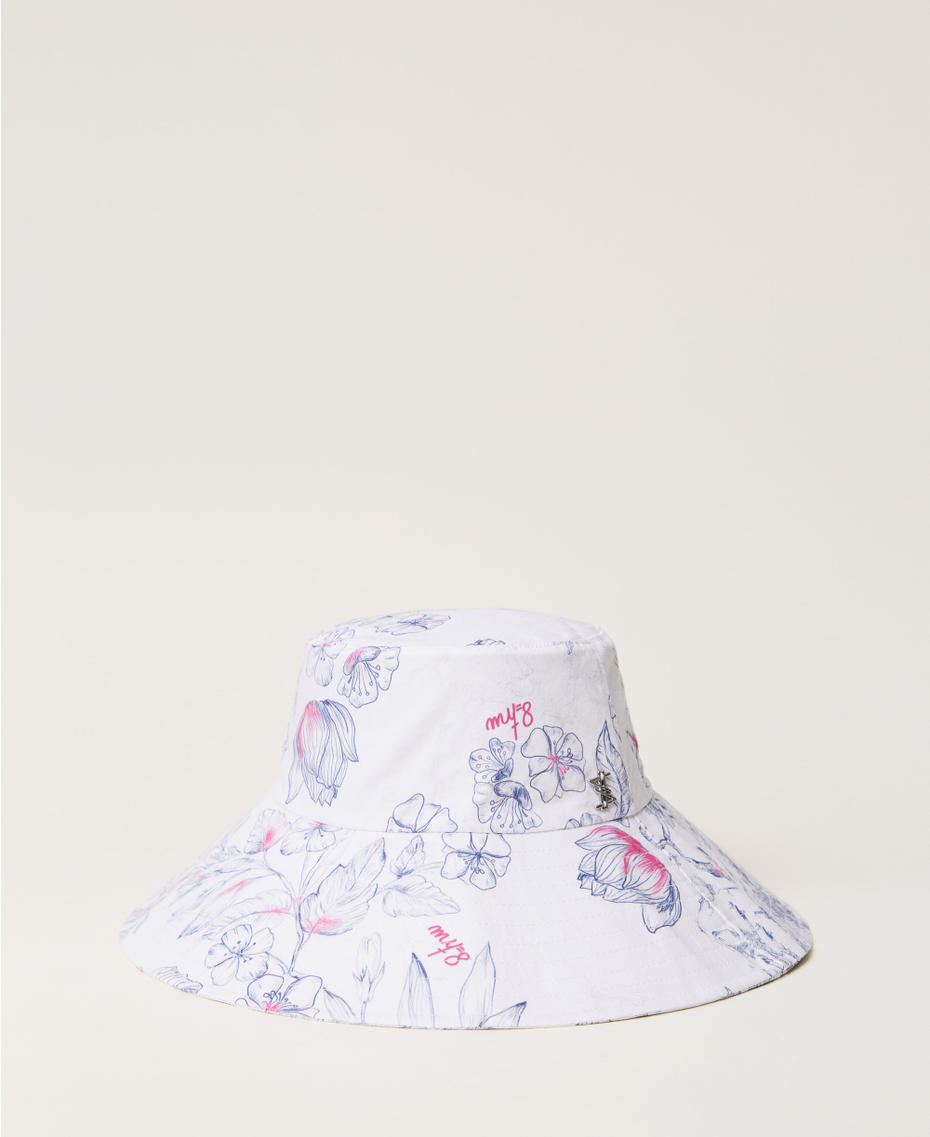 MYFO floral bucket hat Japanese Toile de Jouy Woman 251AQ5300_12431_01