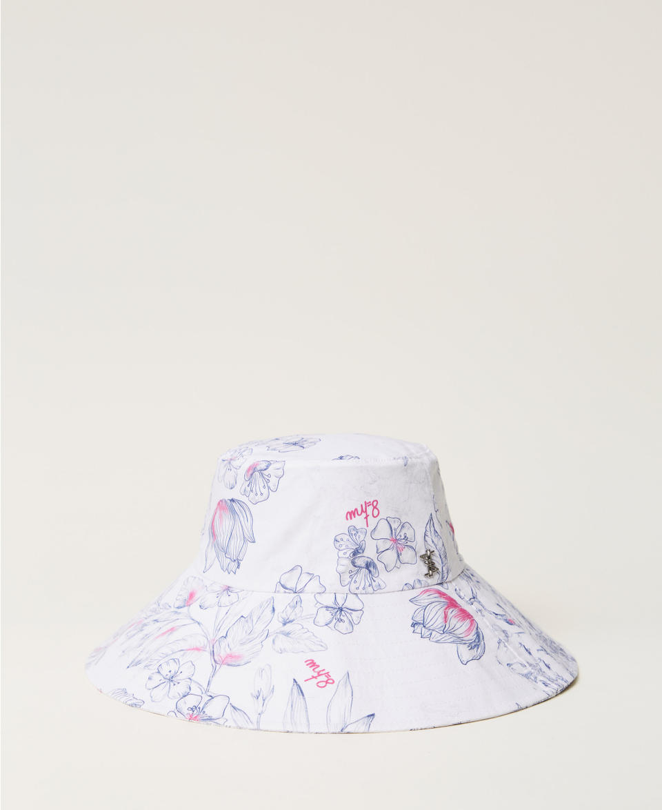 MYFO floral bucket hat Japanese Toile de Jouy Woman 251AQ5300_12431_01