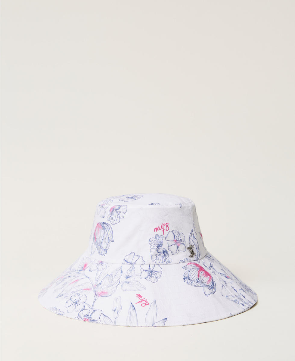 MYFO Fischerhut mit Blumenmotiv Japanese Toile De Jouy Frau 251AQ5300_12431_01