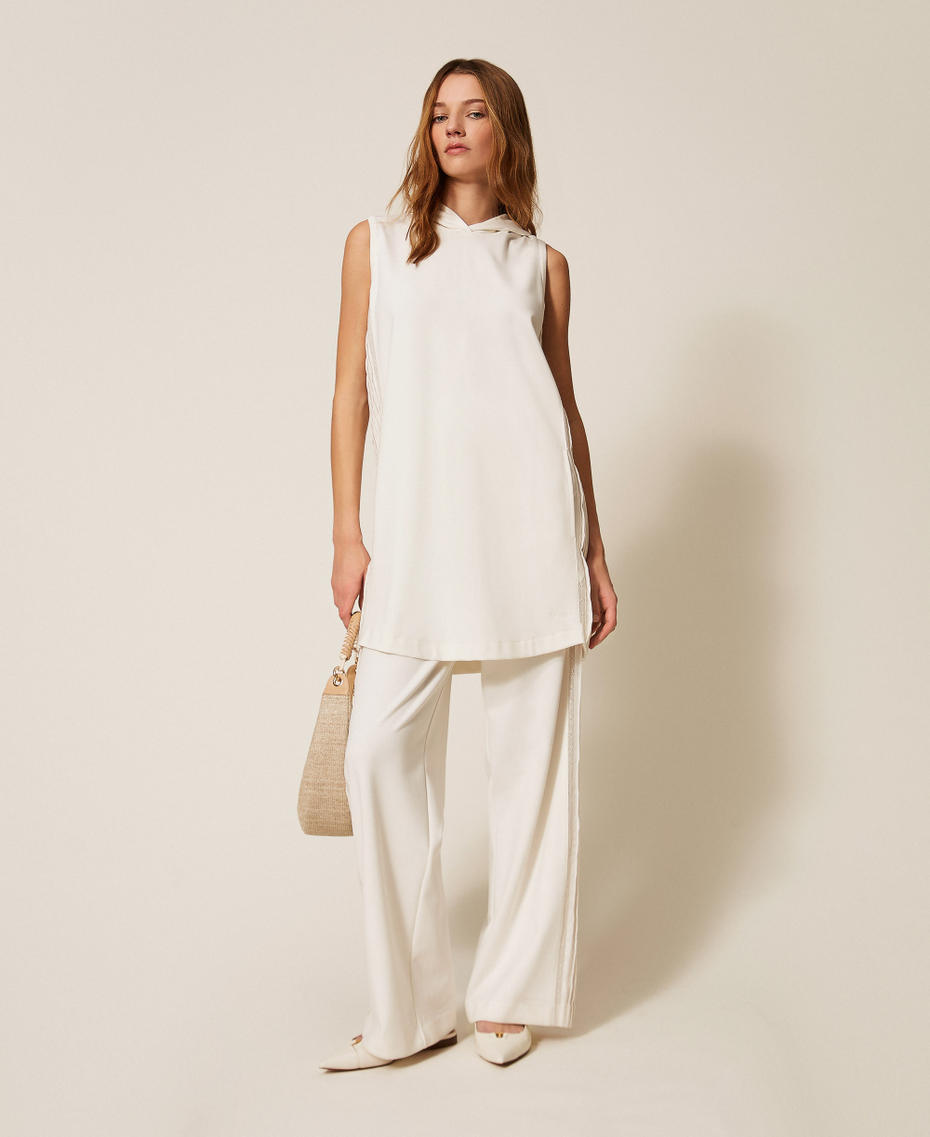 Recycled cr&ecirc;pe de Chine trousers Lily Woman 261TE2050_00381_T0
