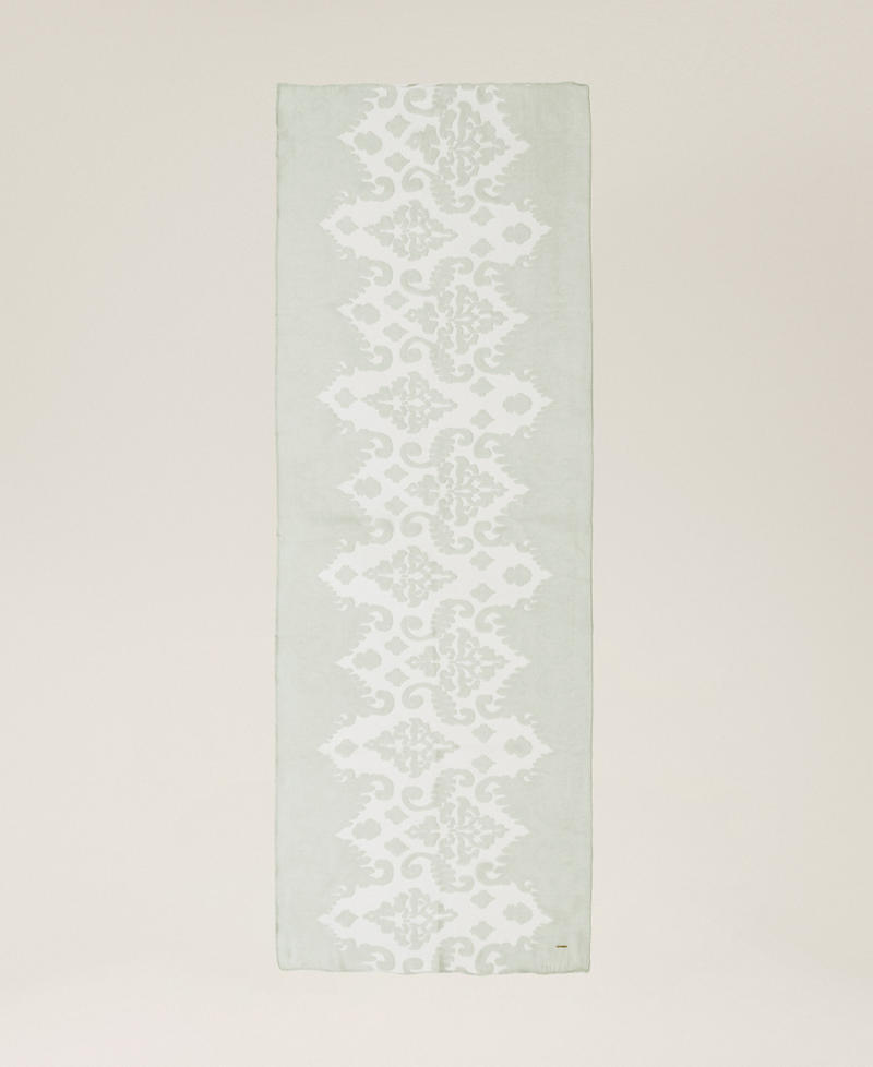 Stola aus Intarsien-Spitze &bdquo;Aqua&ldquo;-Hellblau Frau 261TA4320_13162_05