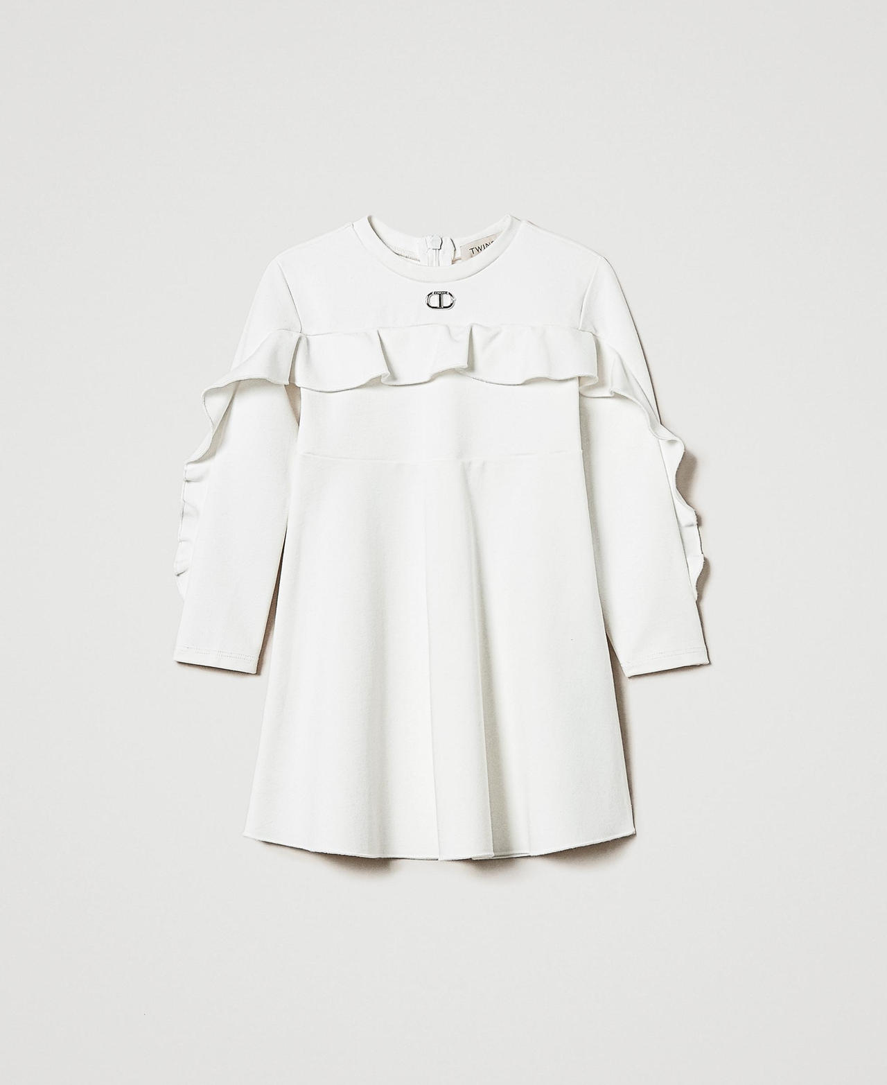 Short dress with ruffles Off White Girl 242GJ2042_00526_S0