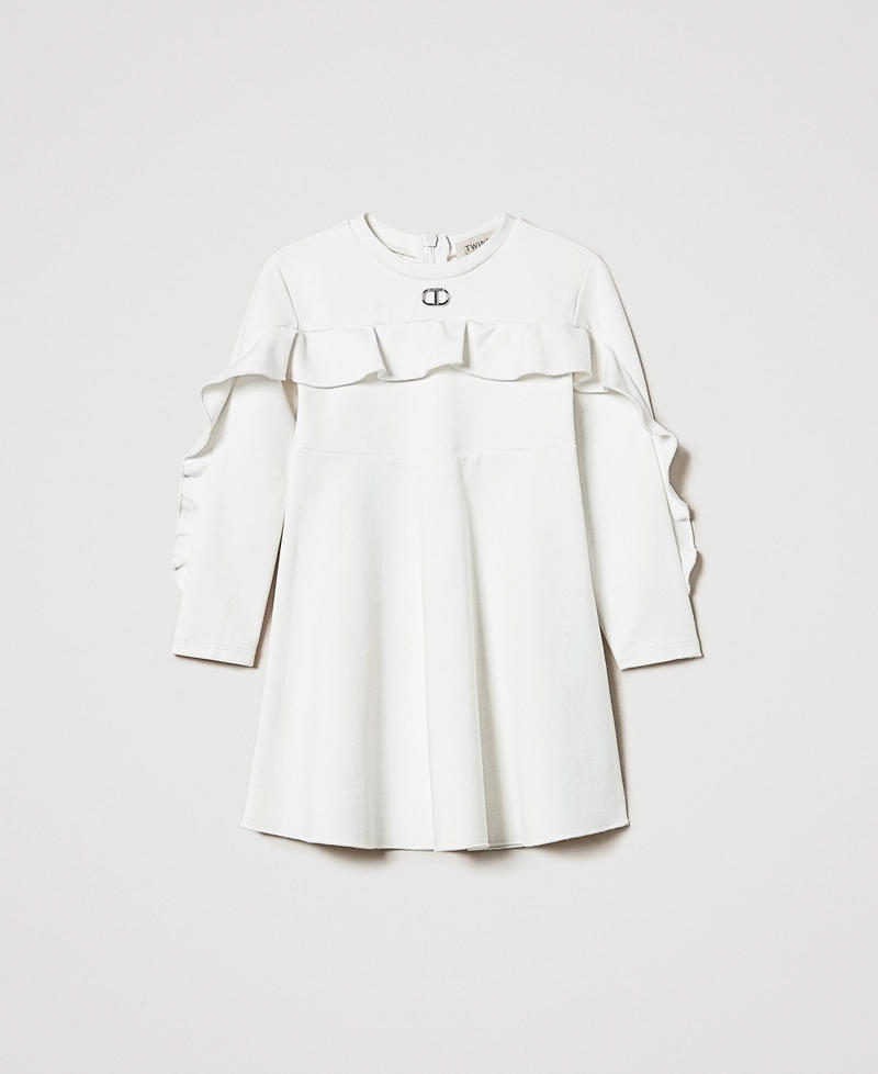 Short dress with ruffles