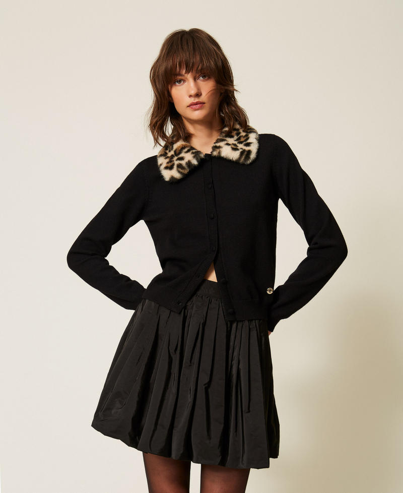 Taffeta balloon skirt Black Woman 262AP2204_00006_01
