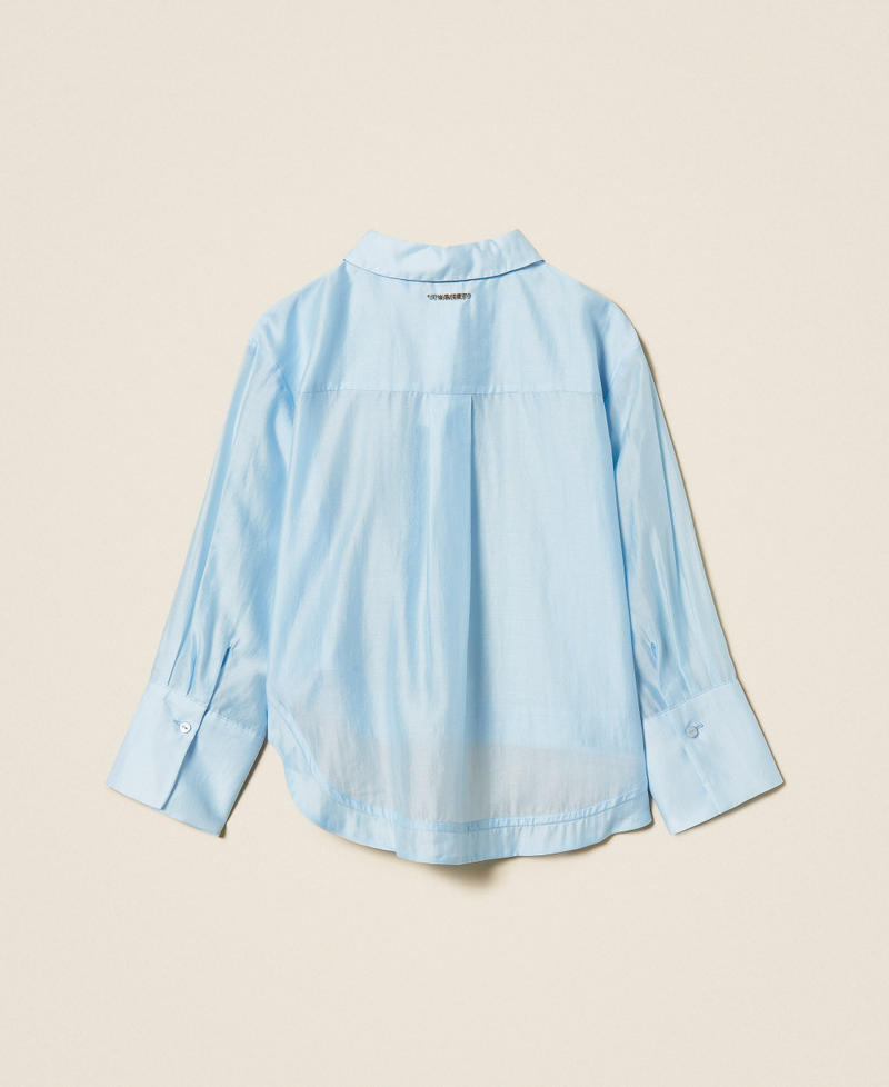 Camicia over in voile Skyline Bambina 261GJ2111_04614_S1