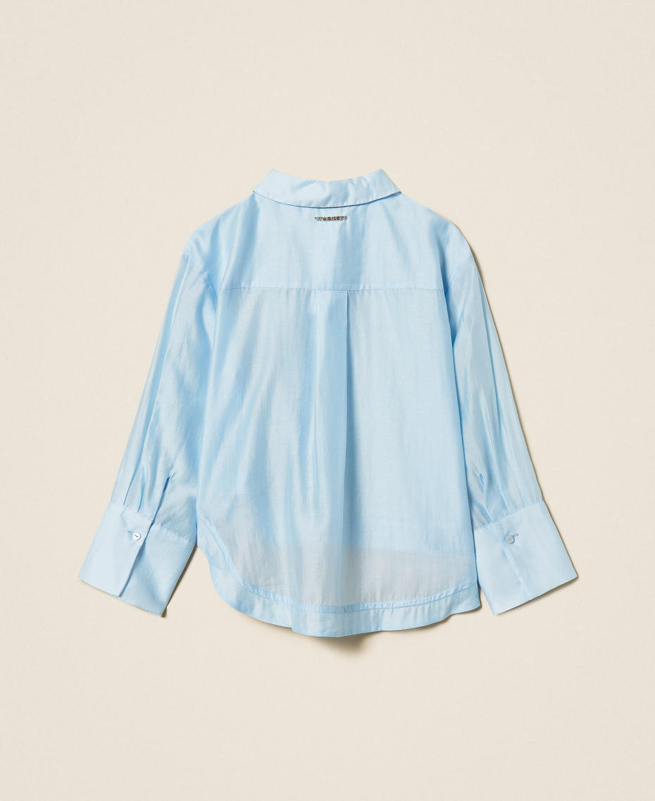 Camicia over in voile Skyline Bambina 261GJ2111_04614_S1