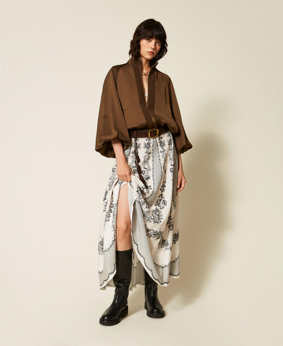 Veste ballon en envers satin