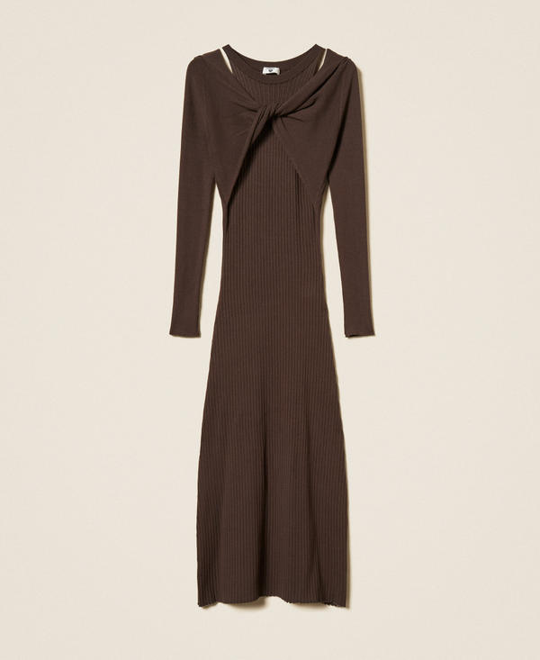 Maxikleid im Rippenstrick