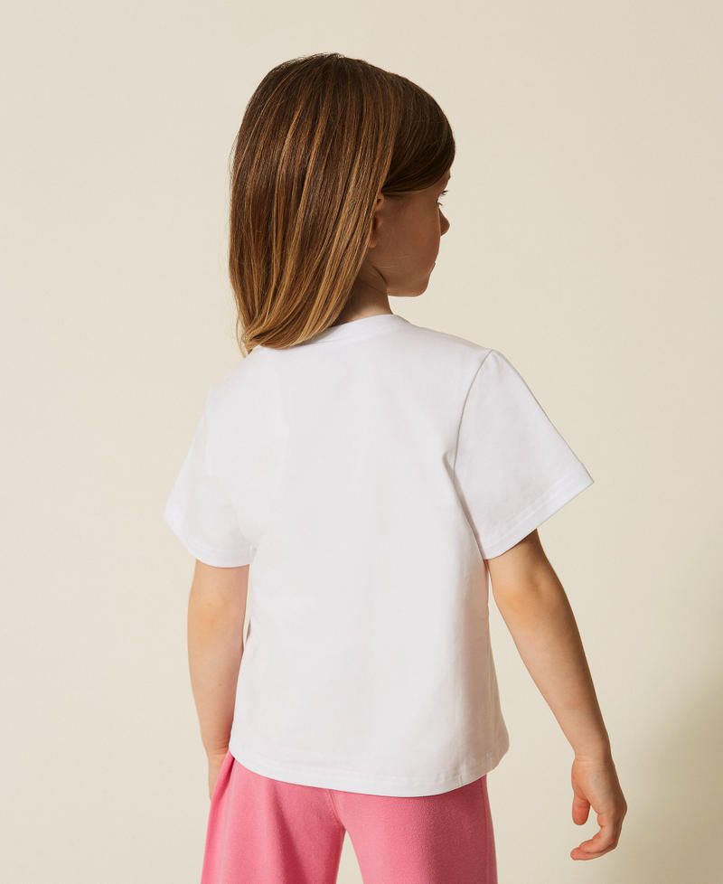 Baby-T-Shirt mit Multicolor-Logo Mattwei&szlig; M&auml;dchen 261GB2180_00526_03