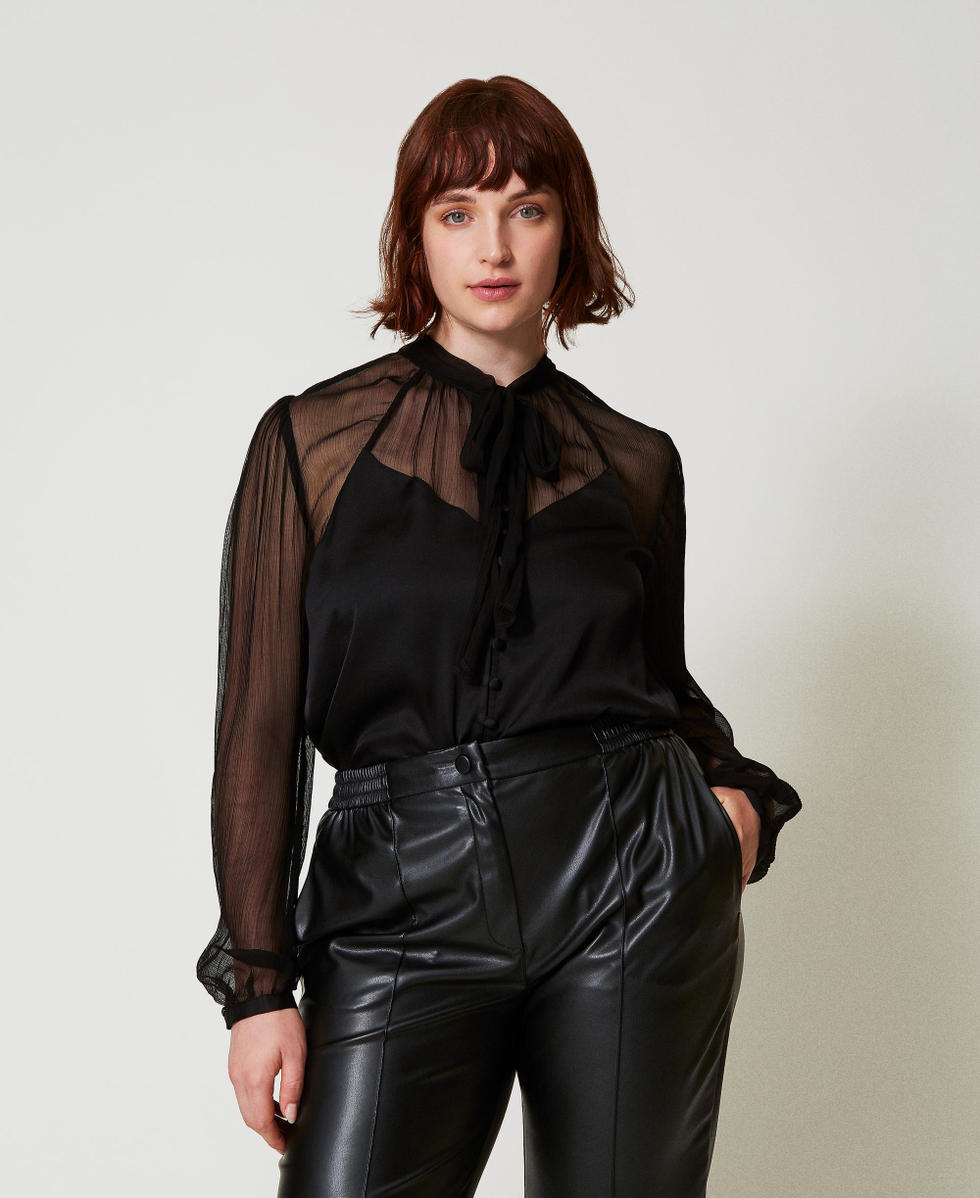 Camicia in raso sale