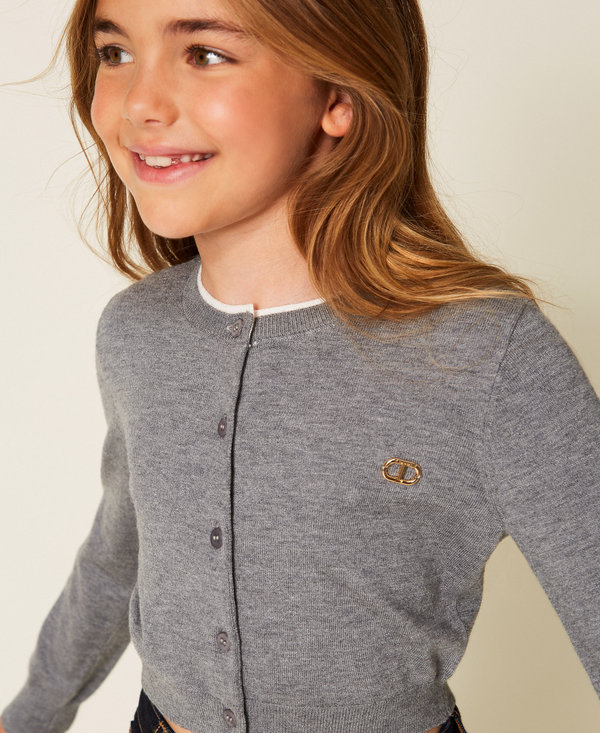Cardigan avec Oval T