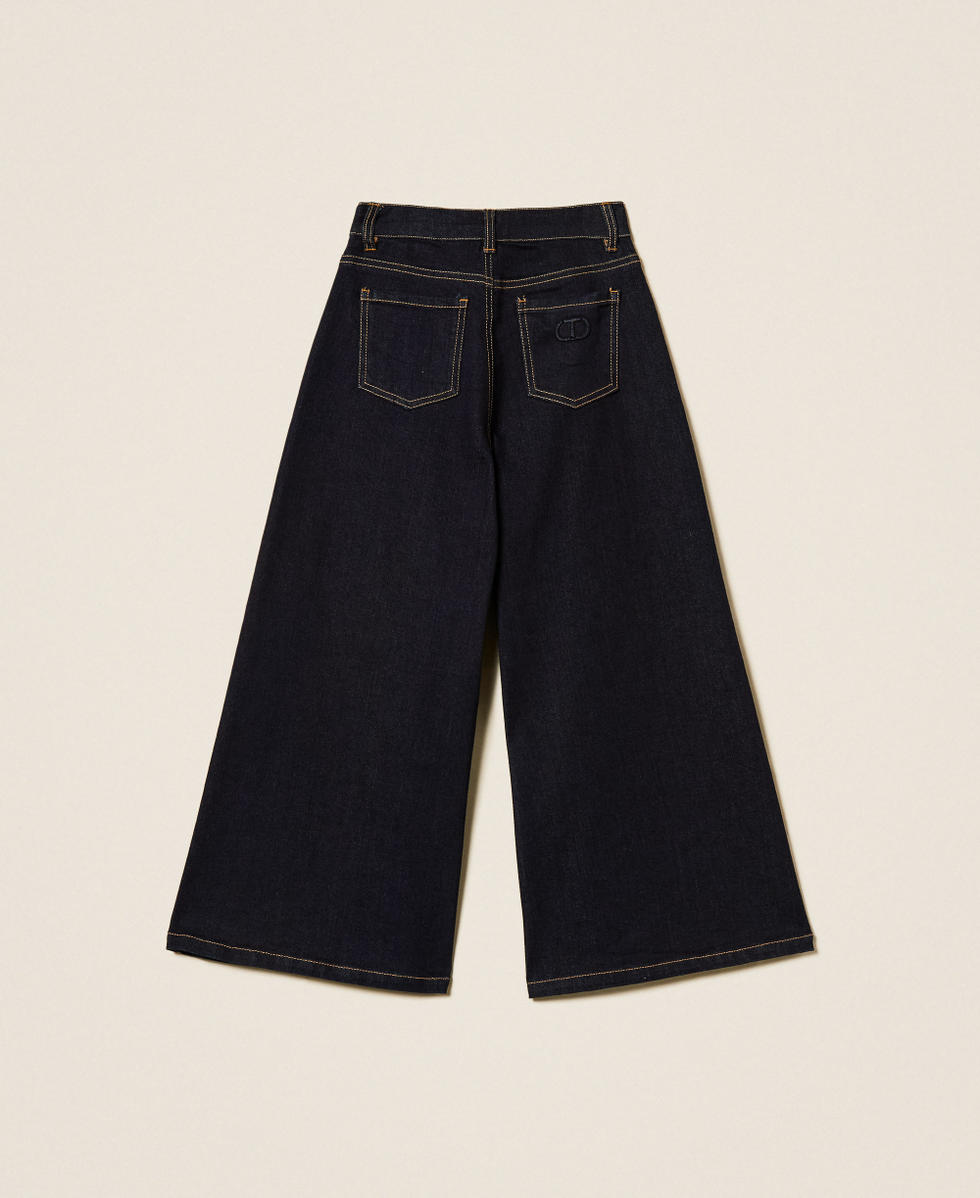 Wide leg five pocket jeans Rinsed Denim Girl 252GJ2280_06295_S1