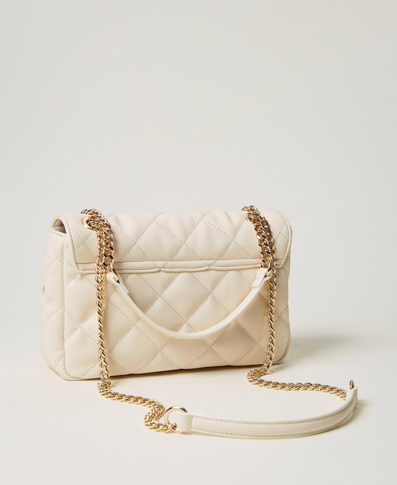Borsa a tracolla ‘Audrey’ grande trapuntata Madreperla Donna 251TB7372_00059_03