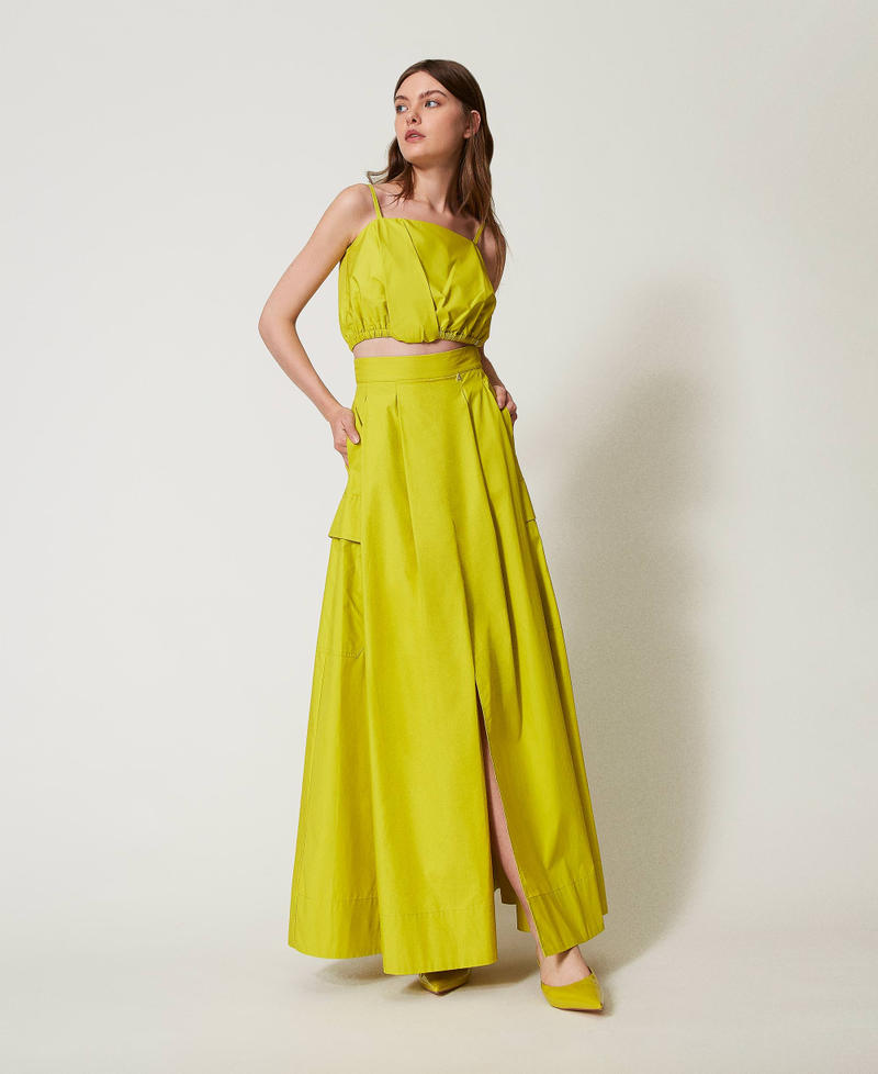 Top cropped in popeline Citronelle Donna 251AP2273_00910_T0