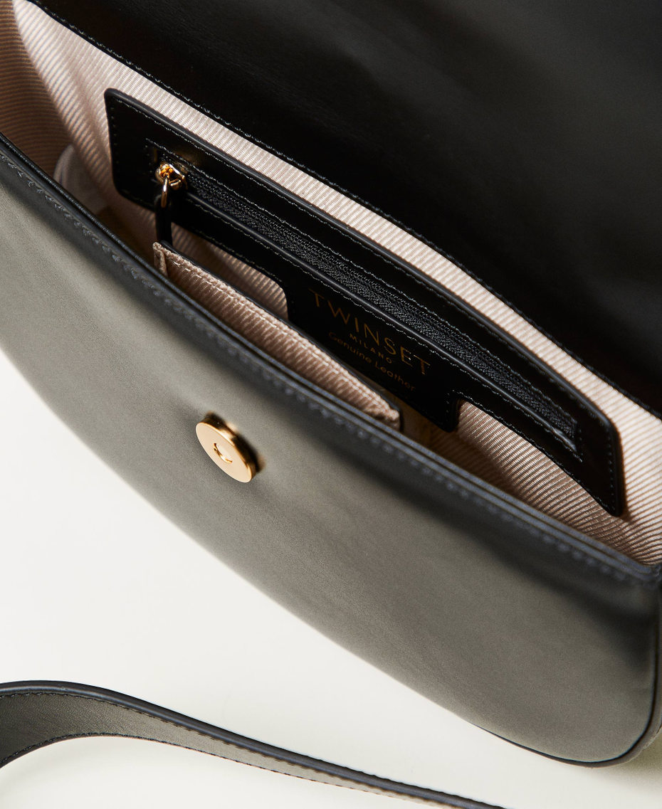 ‘Amie‘ half-moon leather shoulder bag Black Woman 251TB7110_00006_04