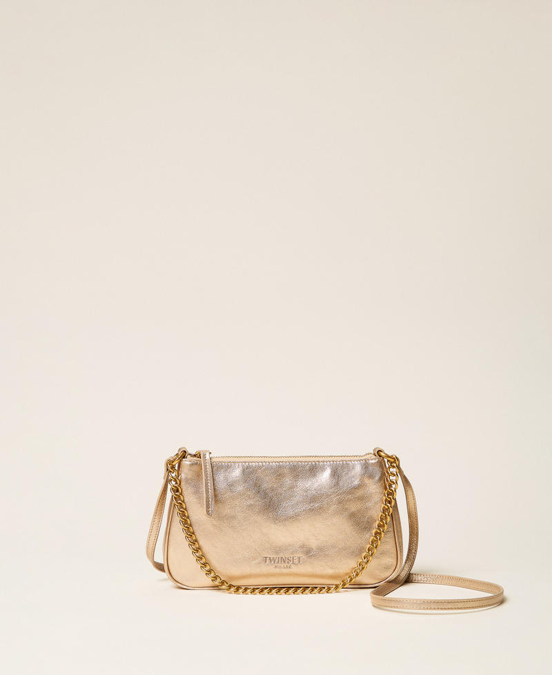 Leather shoulder bag Platinum Rose Woman 262TB7184_13813_01