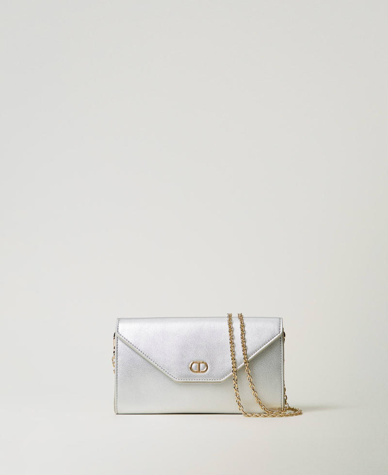 Mini clutch with strap Silver Woman 251TH7020_00995_01