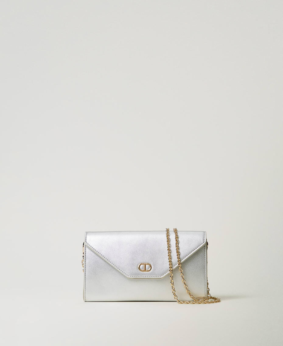 Mini clutch with strap Silver Woman 251TH7020_00995_01