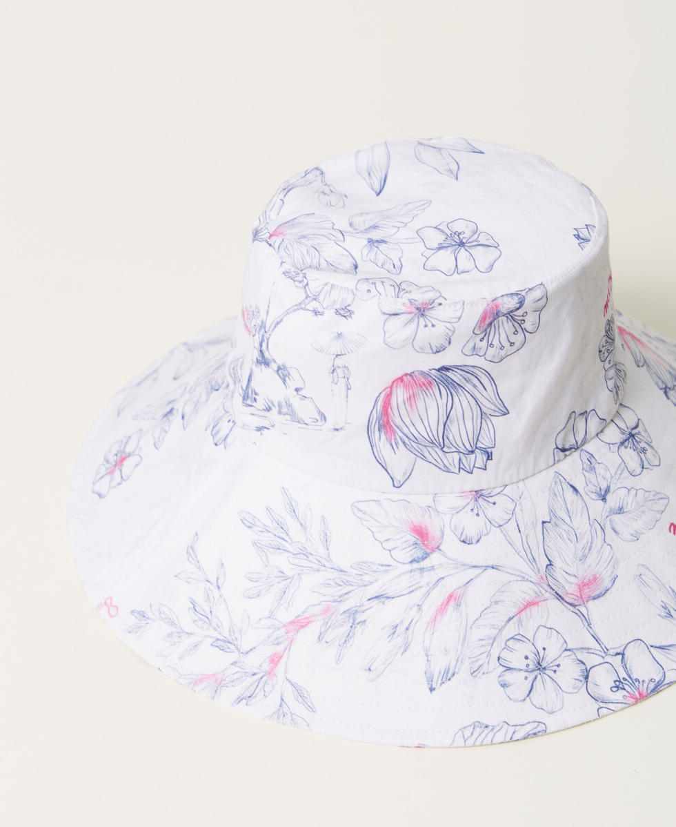 MYFO Fischerhut mit Blumenmotiv Japanese Toile De Jouy Frau 251AQ5300_12431_03