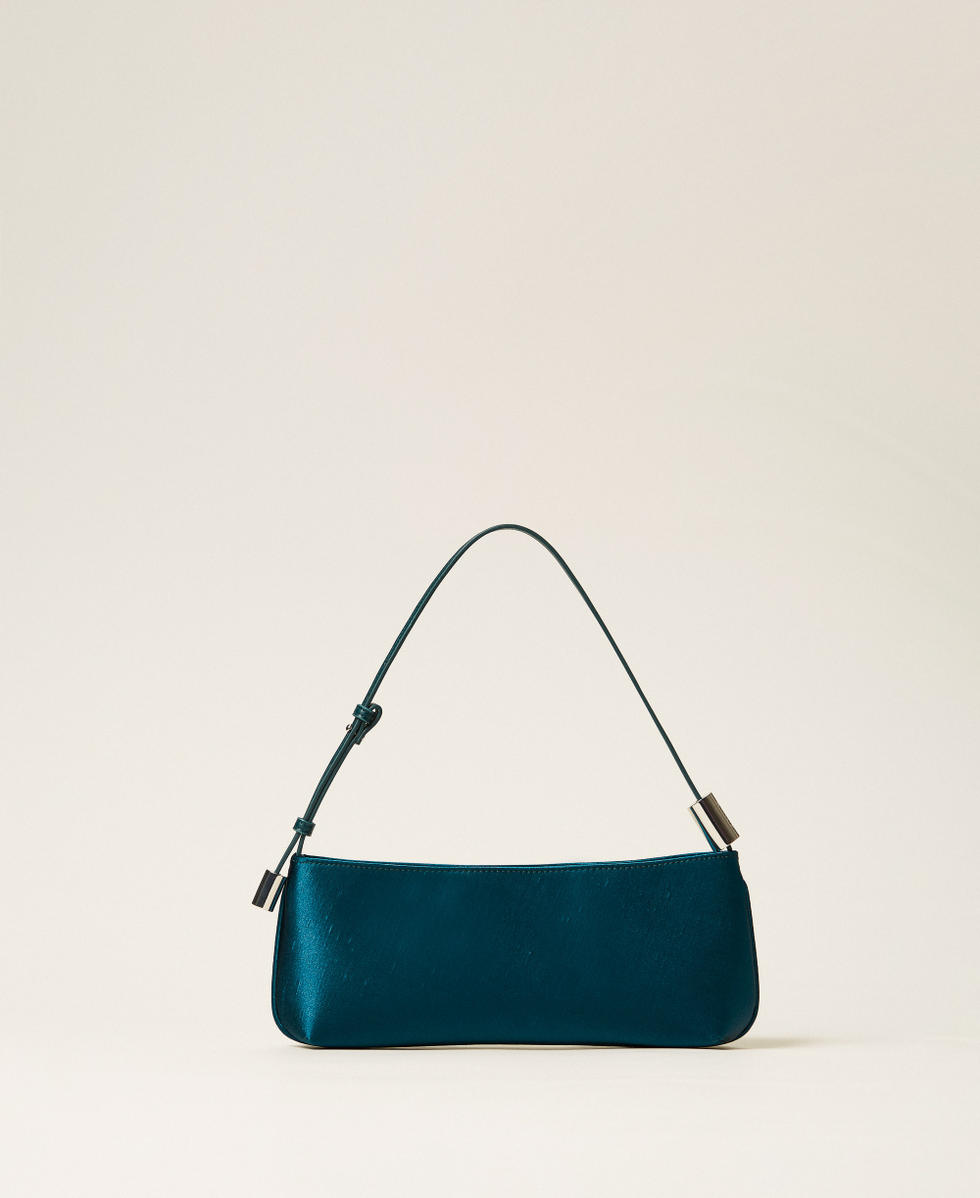 Borsa a tracolla in shantung Green Heron Donna 252AA7010_12557_01