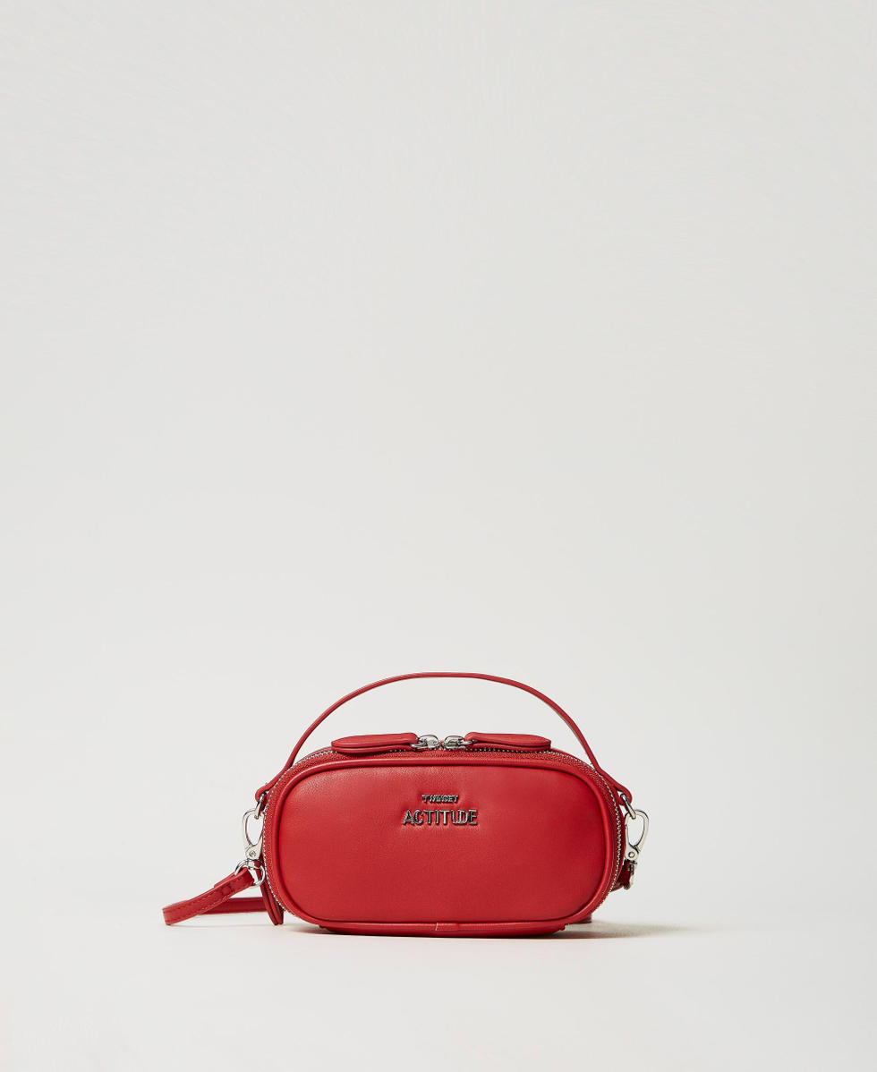 Mini shoulder bag with logo