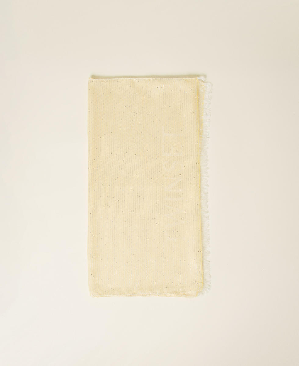 Kefiah jacquard con paillettes Vanilla Donna 251TA4520_12143_01