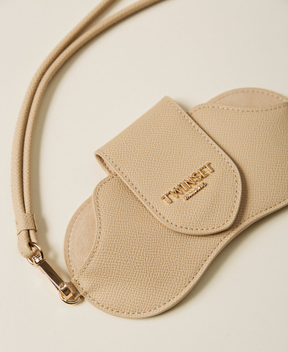 Glasses case with logo Delicate Sand Beige Woman 261TH7032_13161_02