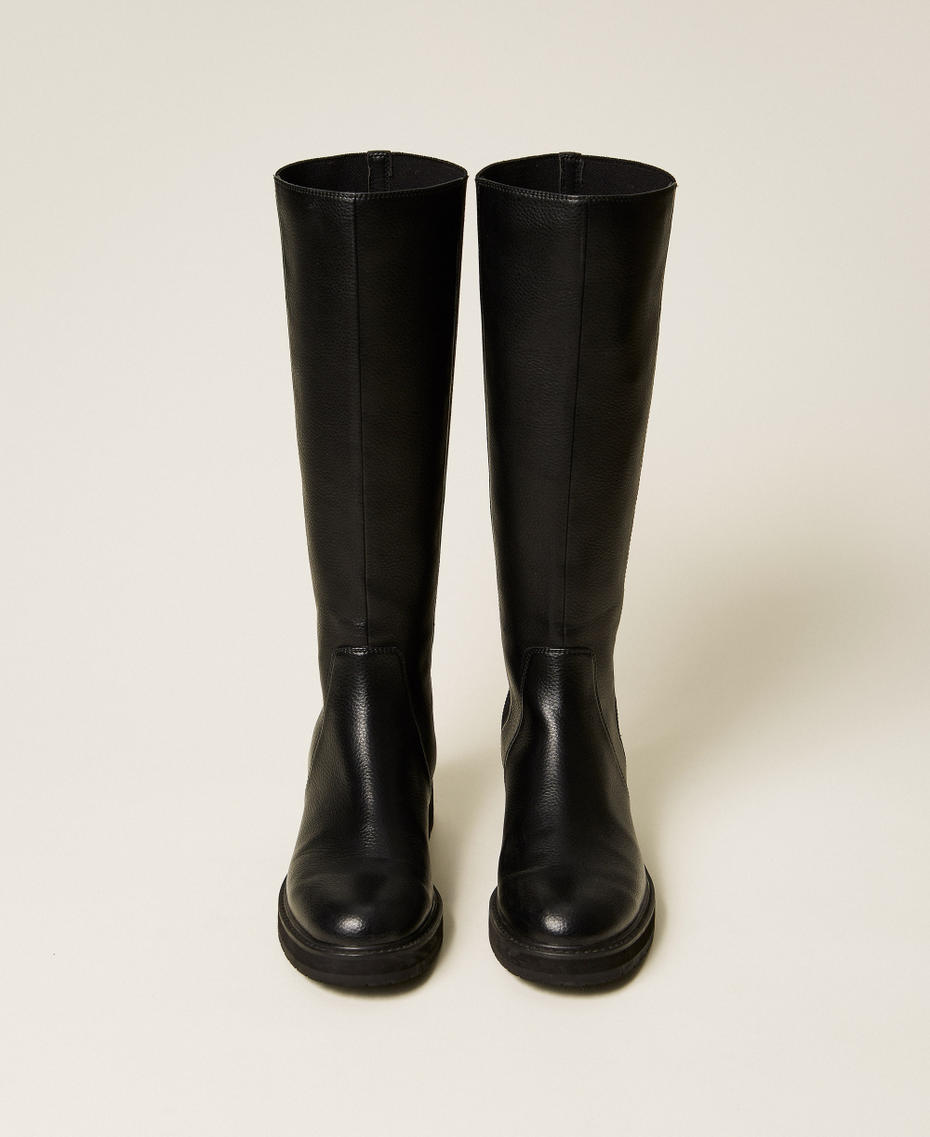 High boots with elastic Black Woman 252TGT120_00006_04