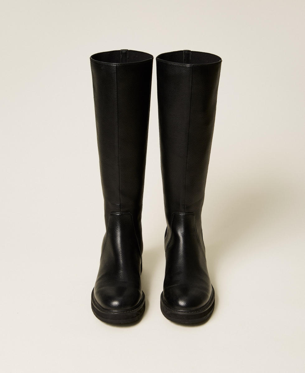 High boots with elastic Black Woman 252TGT120_00006_04