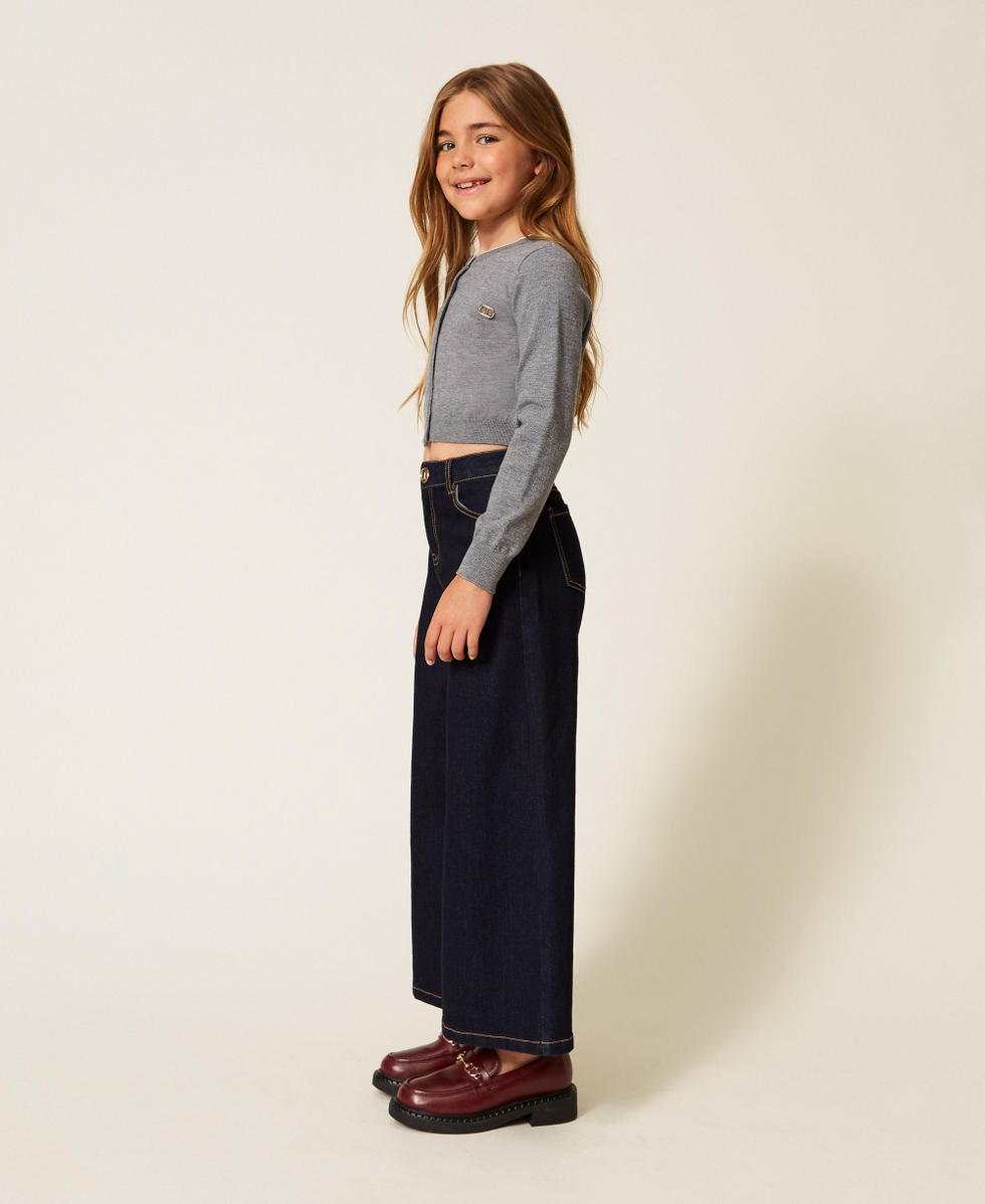 Wide leg five pocket jeans Rinsed Denim Girl 252GJ2280_06295_02