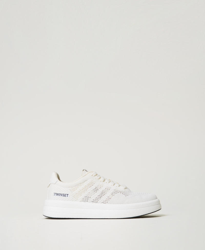 Fessura openwork trainers with logo White Woman 251TGT010_00001_01