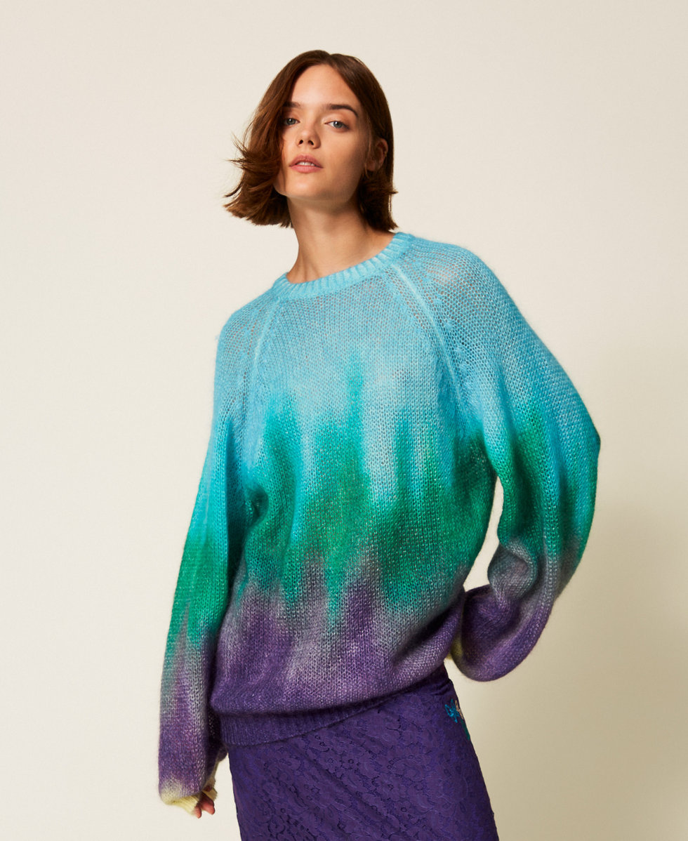 MYFO jumper with fadeout print Multicolour Mohair Woman 252AQ3050_13039_01
