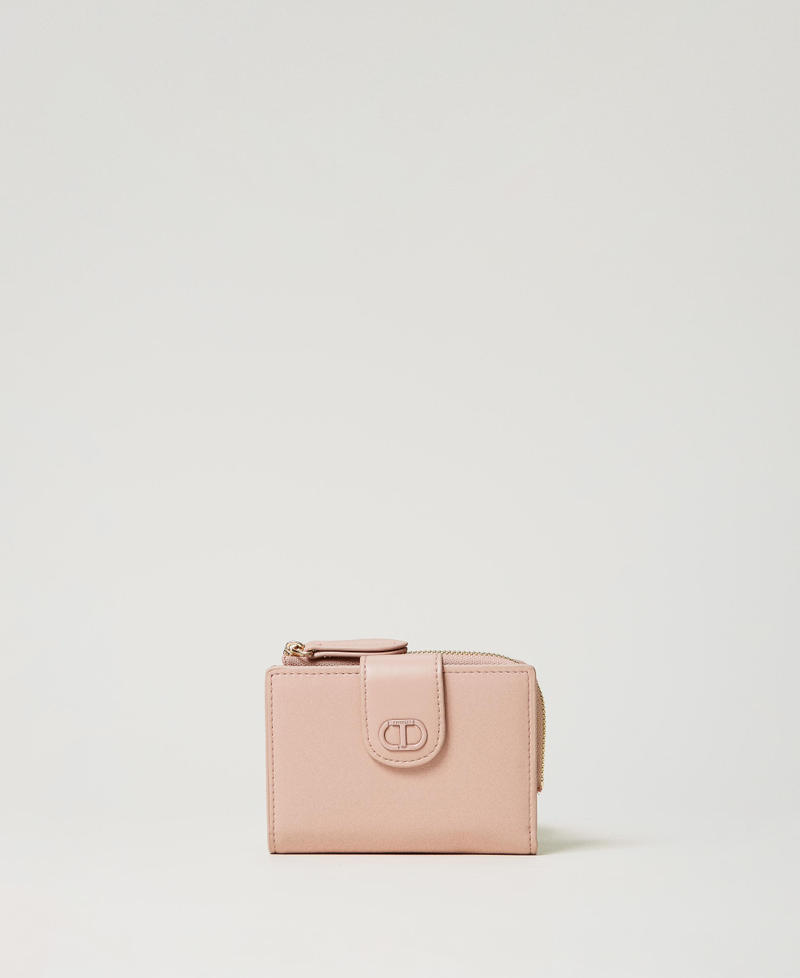 Wallet with zip and Oval T Parisienne Pink Woman 251TH7035_00714_01