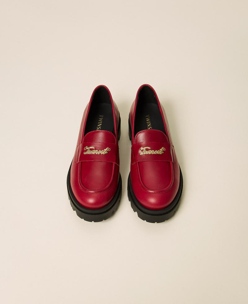 Leather loafers Red Ruby Girl 262GCJ022_13704_04