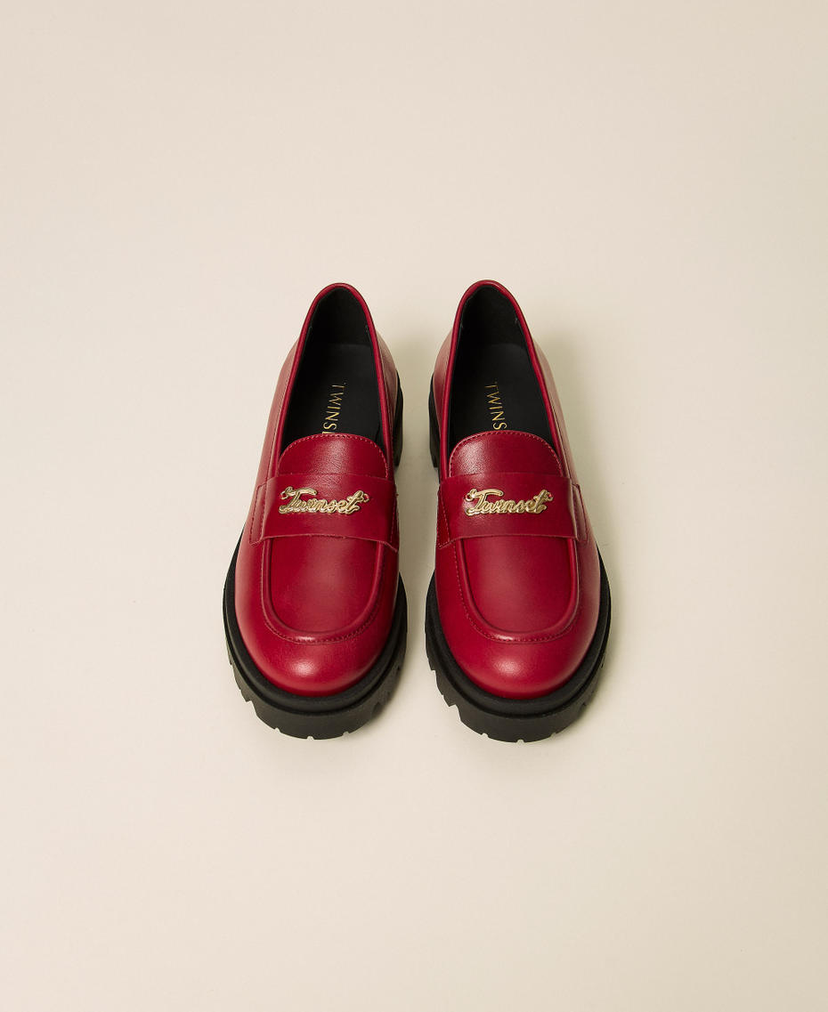Leather loafers Red Ruby Girl 262GCJ022_13704_04