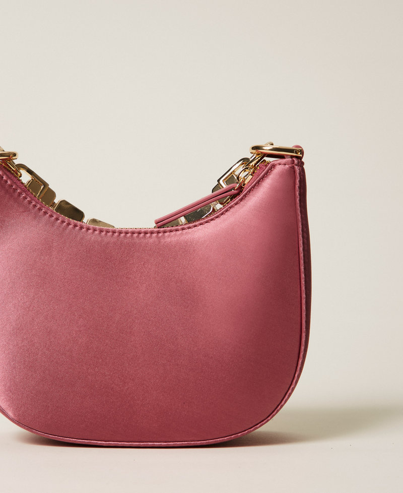 Borsa 'Croissant' in raso con strass Rose Mauve Donna 252TB7221_12615_03