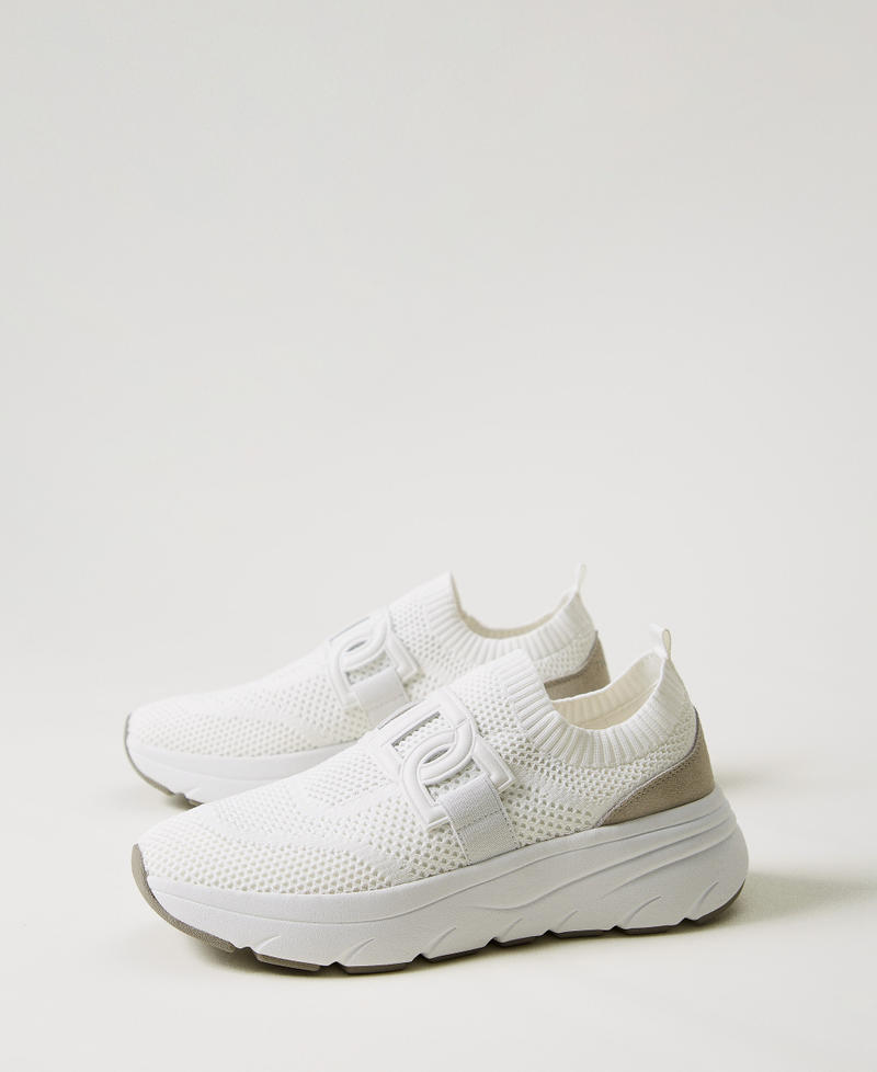 Technical mesh running trainers White Woman 251TCP02G_00001_02