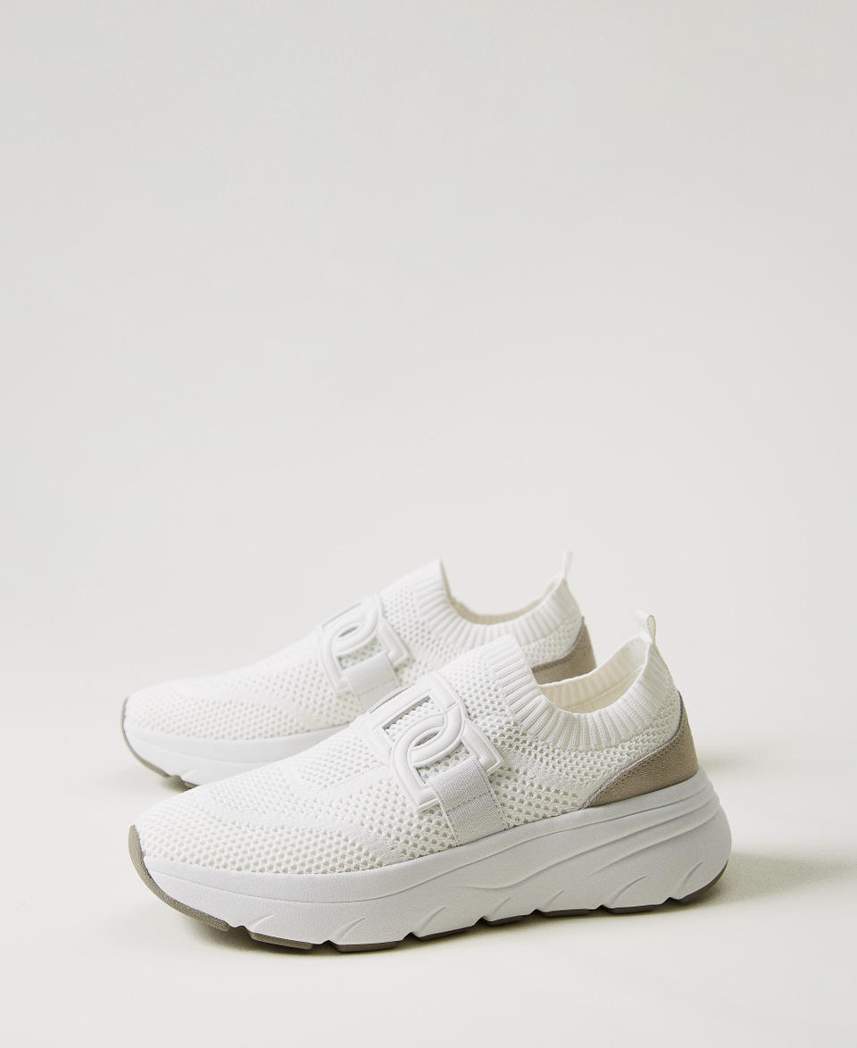 Technical mesh running trainers White Woman 251TCP02G_00001_02
