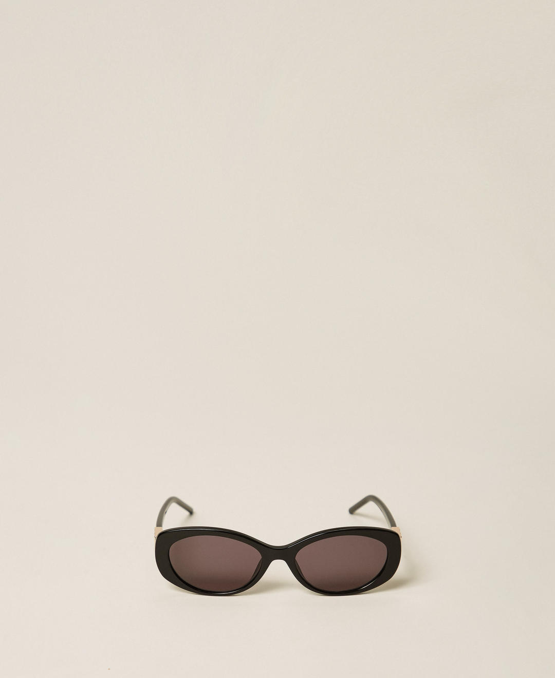 Lunettes de soleil ovales en acétate