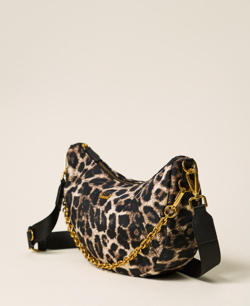 Animal print hobo bag Leopard Print Woman 262TD8072_02114_02