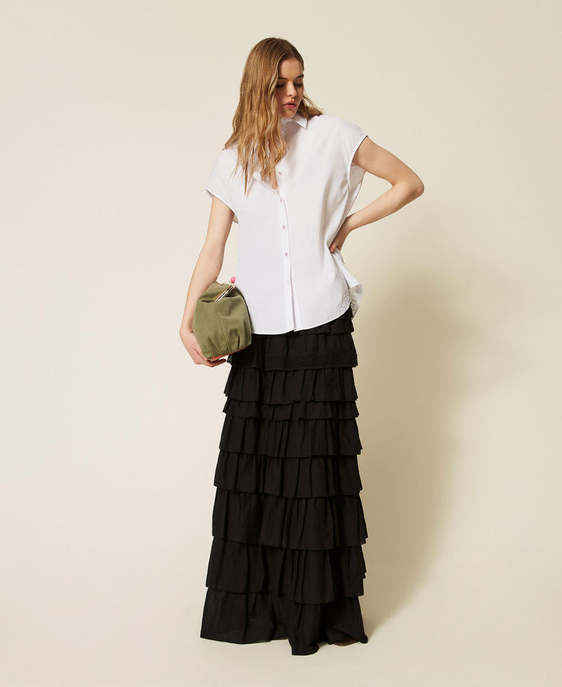 Camicia MYFO a kimono con ricamo Oxford Papers Donna 261AQ2032_13559_T0