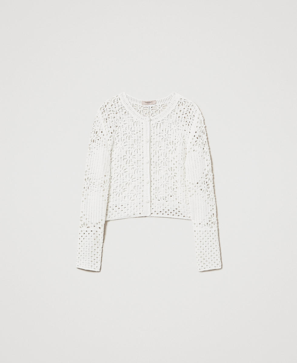 Floral crochet jacket White Snow Woman 251TT3200_00282_S0