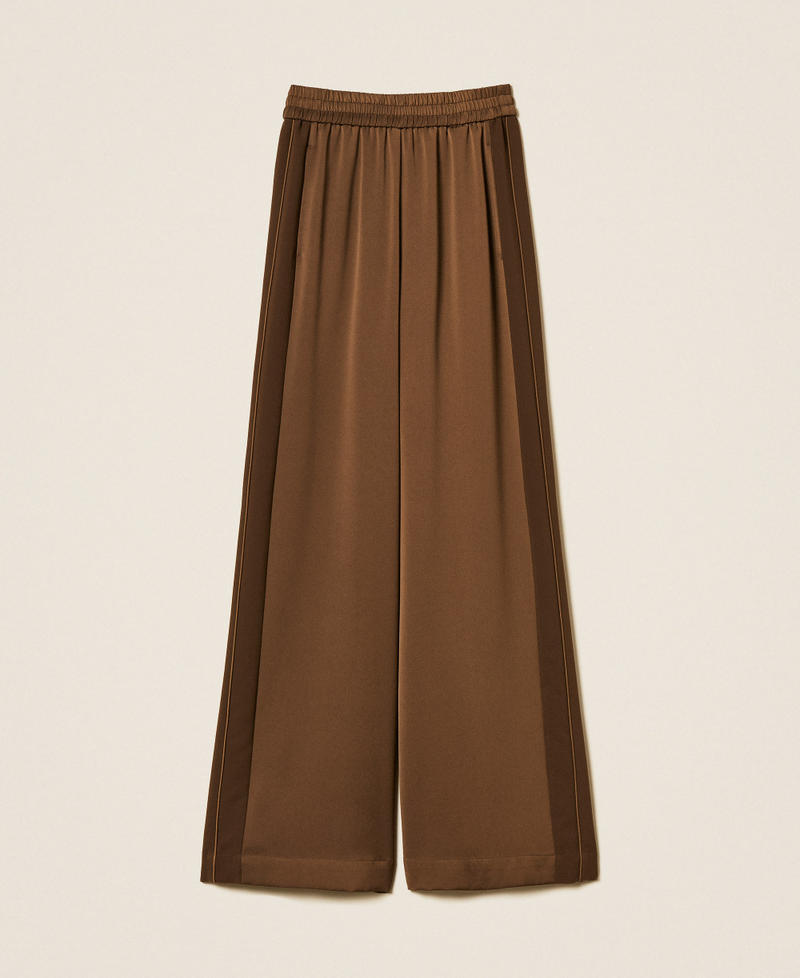Envers satin palazzo trousers Darkness Brown Woman 262TP2133_13411_S0