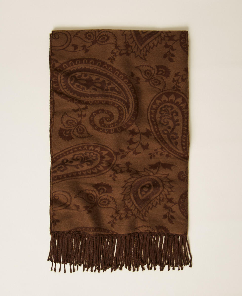 Paisley jacquard stole