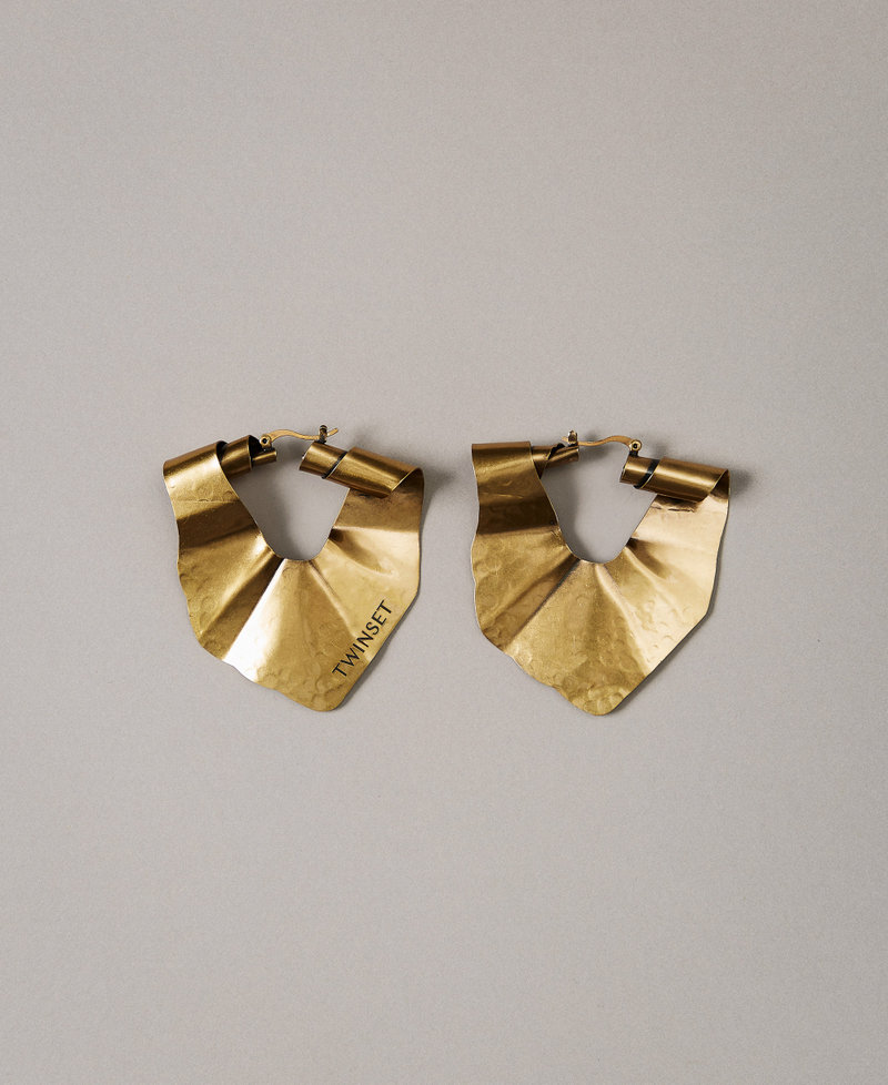 Boucles d’oreilles irrégulières en anneau Old Gold Femme 251TS502C_12616_PS
