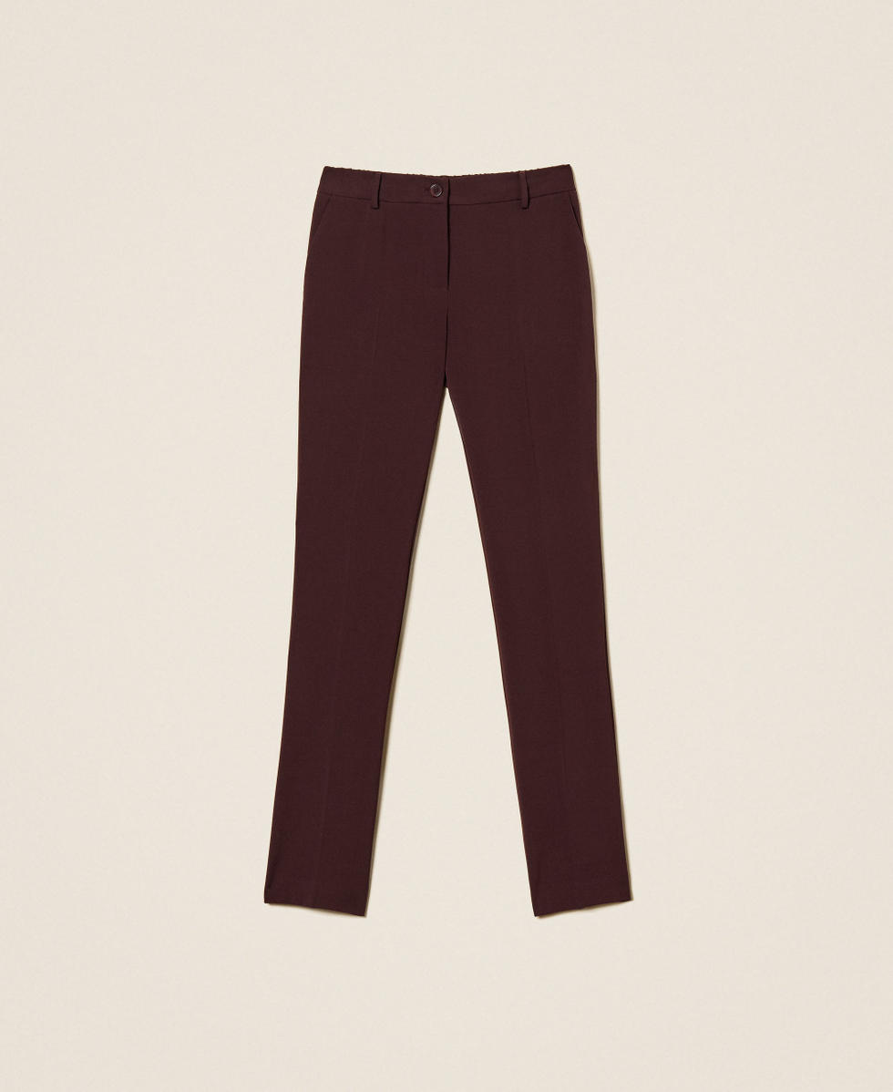 Pantalon cigarette avec poches Violet &laquo;&nbsp;Winetasting&nbsp;&raquo; Femme 262TF2011_05609_S0