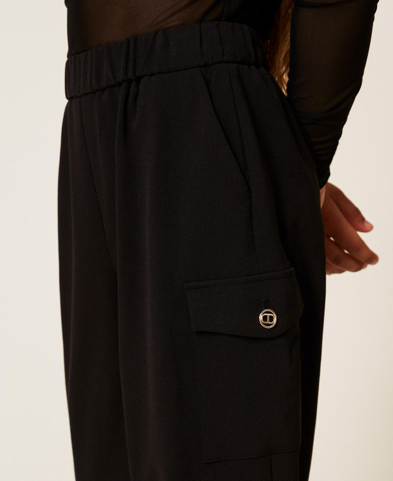 Flannel joggers Black Girl 252GJ2273_00006_04