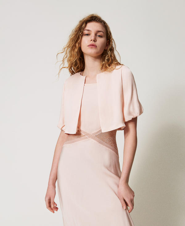 Satin shrug