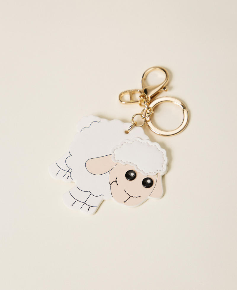 Sheep keyring with Oval T White Snow Woman 252TH7042_00282_01