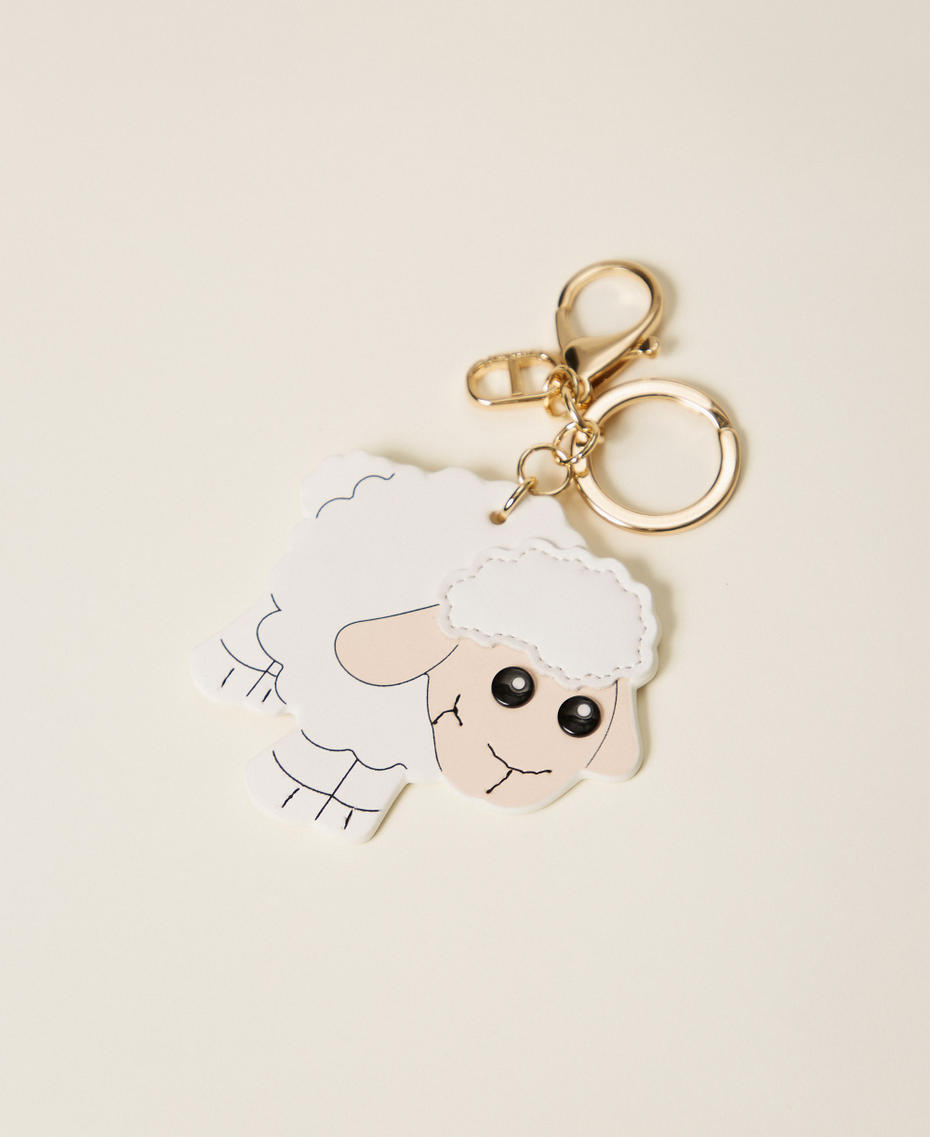 Sheep keyring with Oval T White Snow Woman 252TH7042_00282_01
